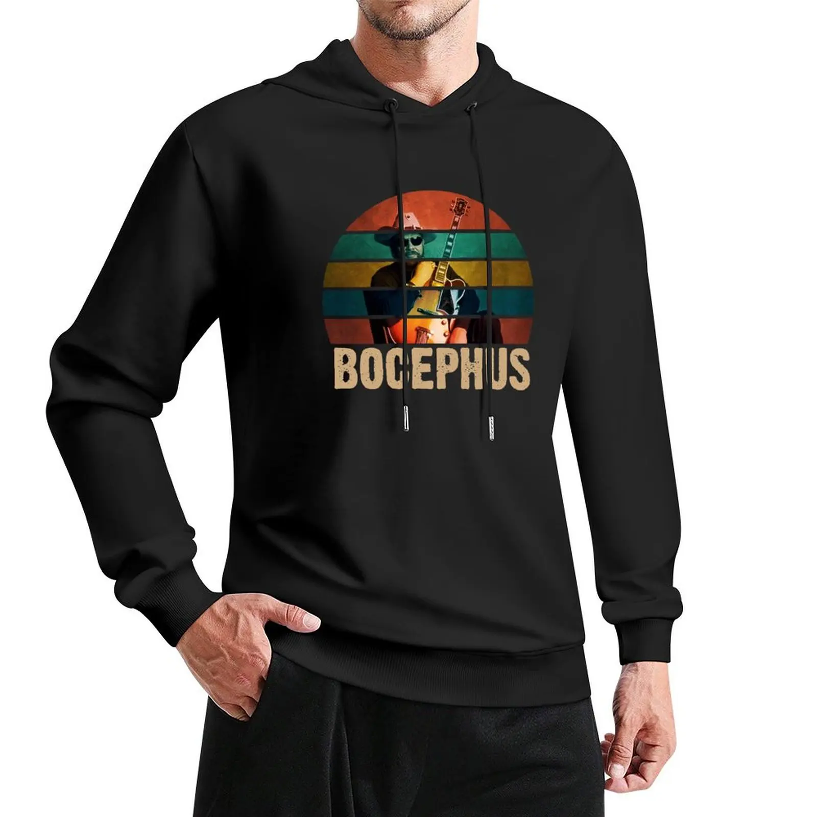 

Bocephus Vintage Retro Hank Jr Distressed Williams Funny Musician Pullover Hoodie autumn new products clothes for men hoodie