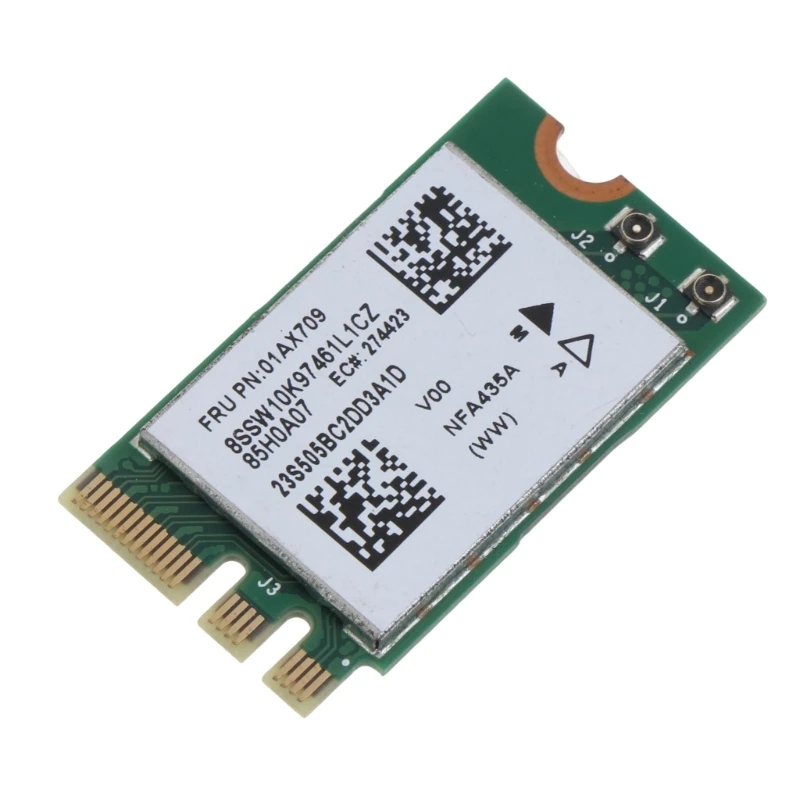 F3KE QCNFA435 2.4G/5GHZ Placa sem fio banda dupla 802.11AC Substituição para 310 510-15IKB E31 E470 E570 01AX709