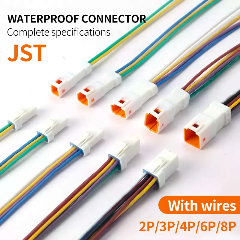 

JST 2 Pin Auto Waterproof Electronic Connector Wire Harness Butt Plug 02R-JWPF-VSLE-S 02T-JWPF-VSLE-S JWPF-VSLE-D