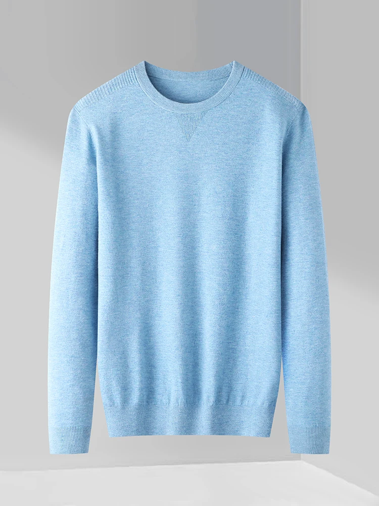 

Отличное соотношение цены и качества! Мужской модный свитер с круглым вырезом, облегающий крой, удобный, вязаный, из нейлона, с длинным рукавом, повседневный.