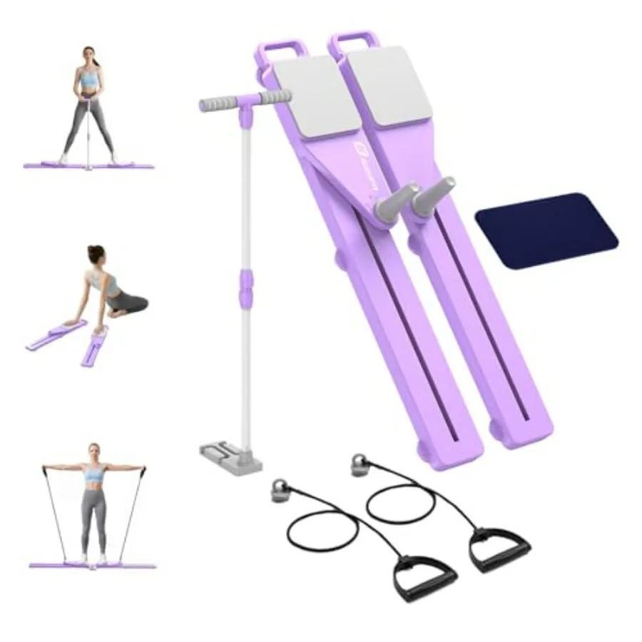 

2026 Upgrade 6-in-1 Pliates Board Multifunctional Anti-Slip Silent Pilates Board Portable Pilates Reformer Machine for Full Bod
