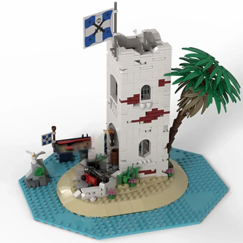 Technische Moc Bricks Pirate Island Model Sabre Island Remastered Modulaire bouwstenen Geschenken Speelgoed voor kinderen DIY-montage