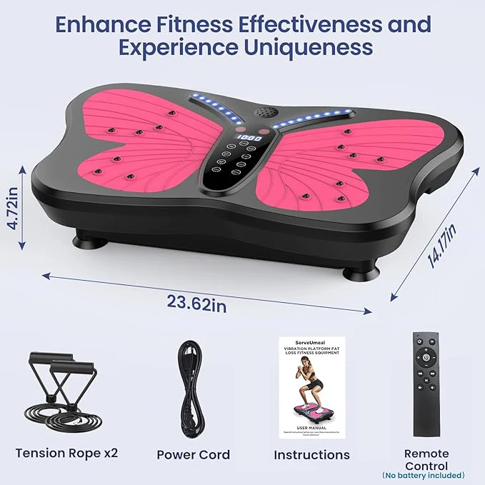 New Vibration Plate Exercise Machine with Remote Control Full Body Vibration Platform for Beginners & Recovery Overall Fitness