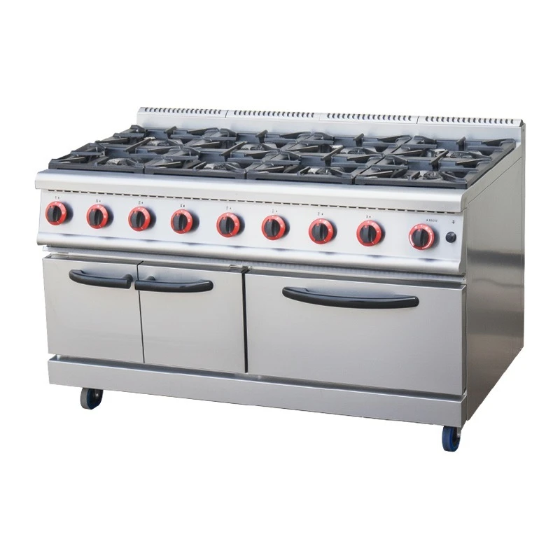 Commercial Kitchen Stainless Steel Gas Stove Pizza Oven Cabinet Cooking
