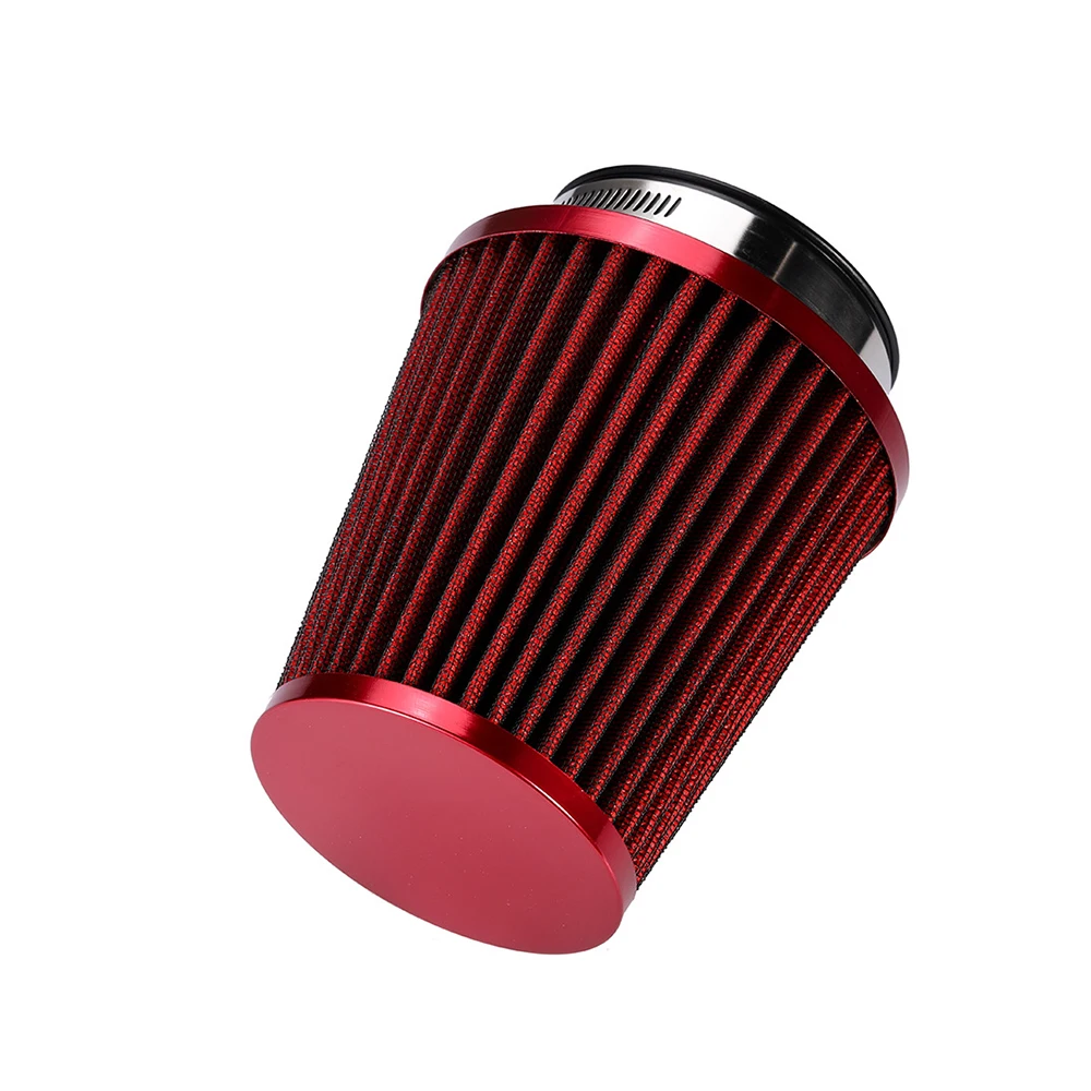 76MM High Flow Cold Cone Air Intake Filter  3\'\' Universal Car Air Filter Modification for Racing Sport Car