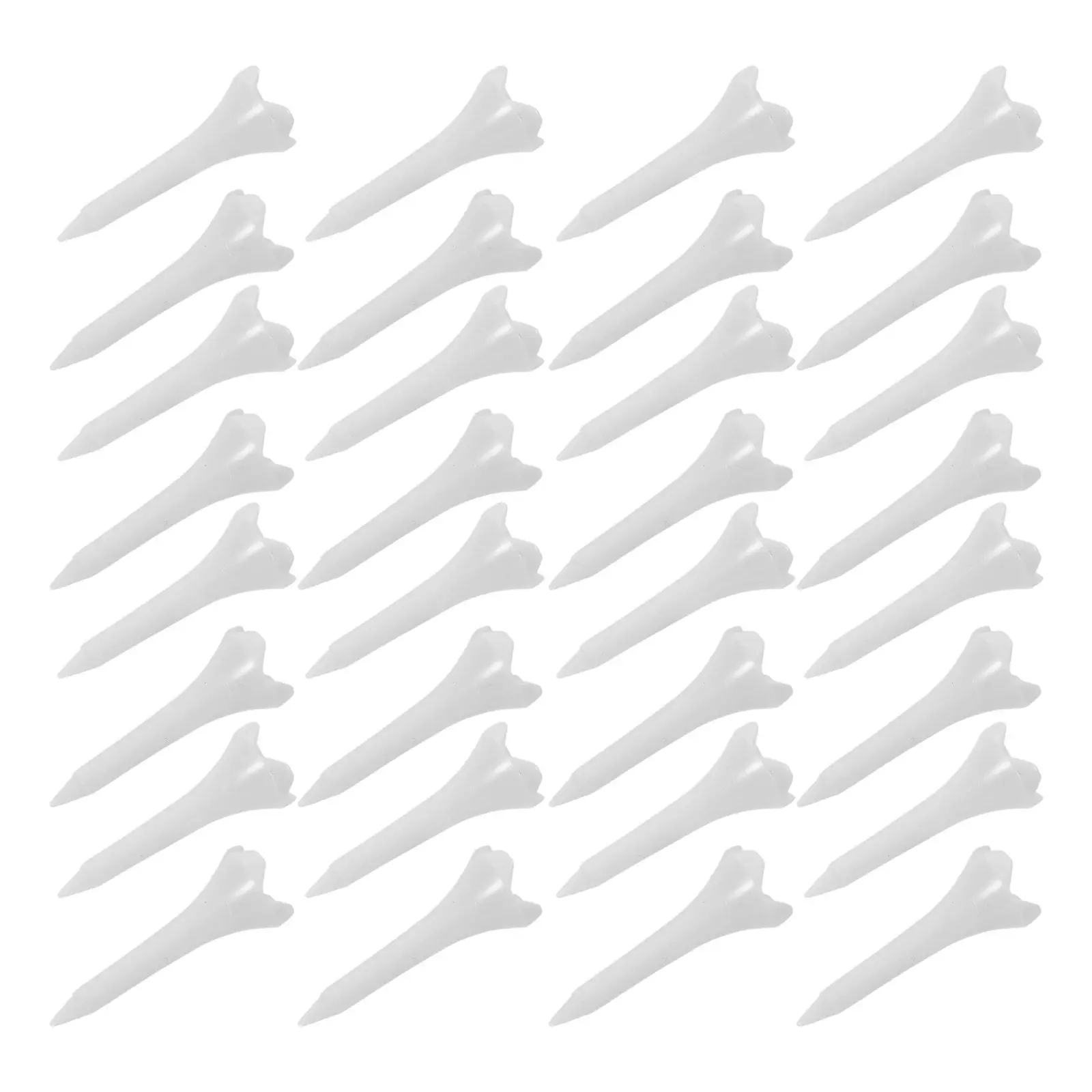 

50 шт. коротких пластиковых ти для гольфа, 1,5 дюйма, с улучшенной стабильностью, 4-пиновая основа для минимального повреждения газона, для тренировок и игр, профессиональный уровень