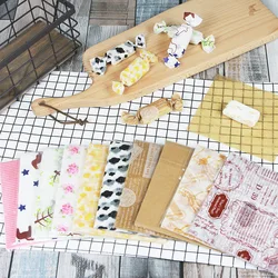 100Pcs/Lot Candy Wrappers Wax Paper Sheets Baking Packaging Nougat Wrapping Paper for Christmas Wedding Birthday Party