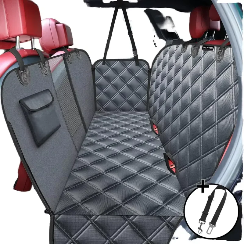Factory sales waterproof and scratch-proof dog hard car rear seat cover (with hard bottom)