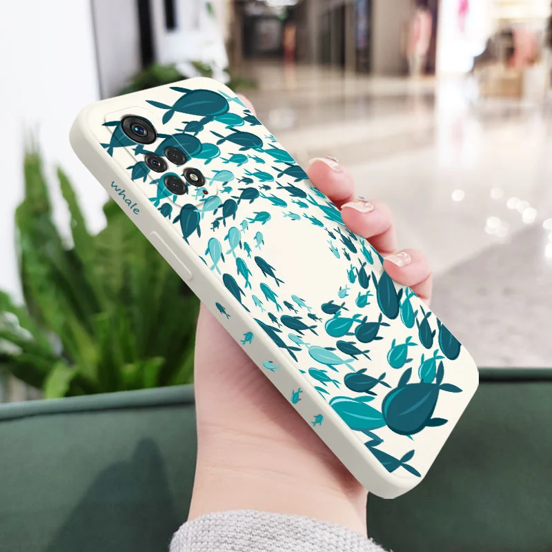 Fish Gather Phone Case For Xiaomi Redmi Note 13 12 12S 11 11S 10 10A 10T 10S 9T 9 8 7 Pro Plus 10C 9A 9C 4G 5G Cover