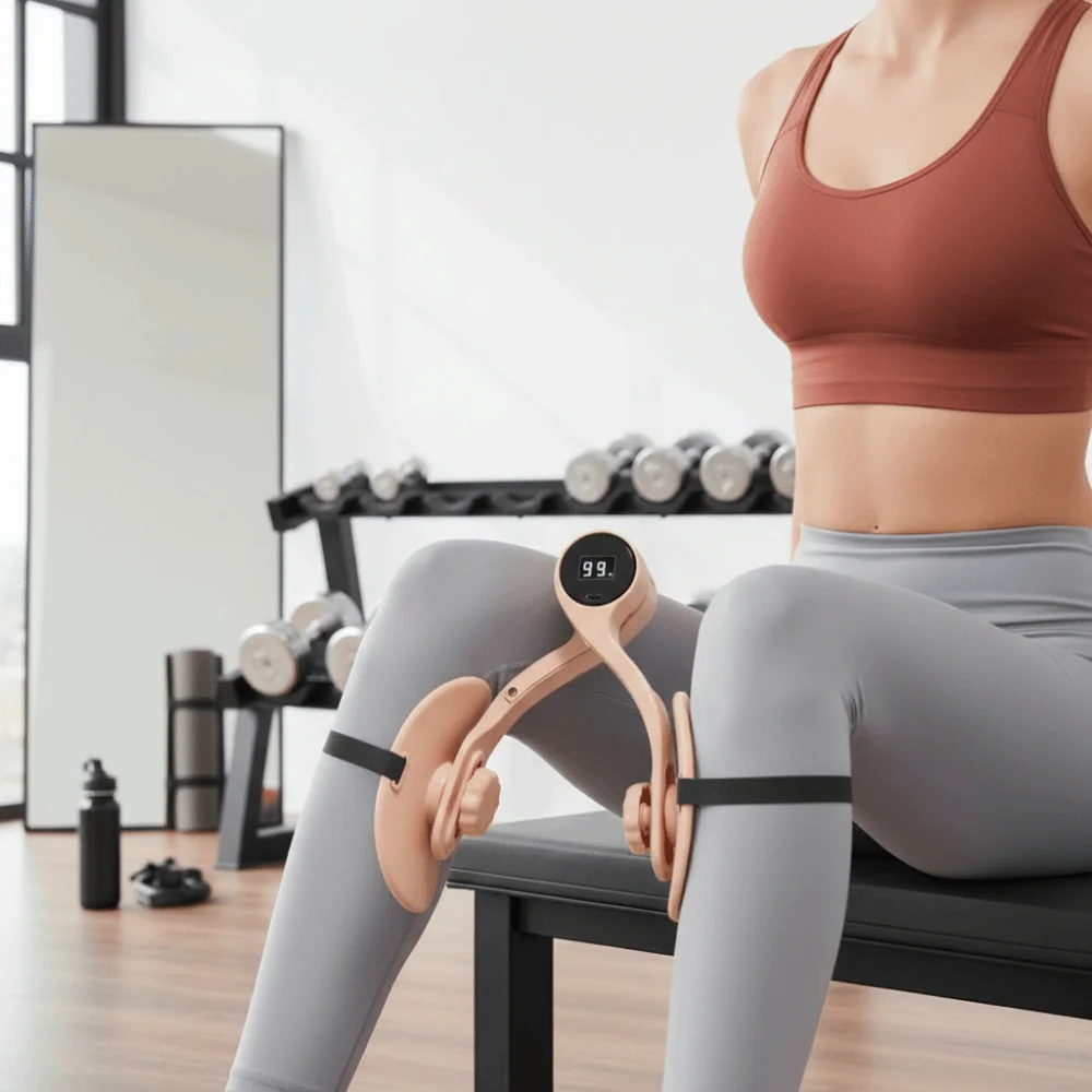 Strength Adjustable Pelvic Floor Trainer 360 Degree Rotation Multifunctional Kegel Training Device with Counter Non-Slip