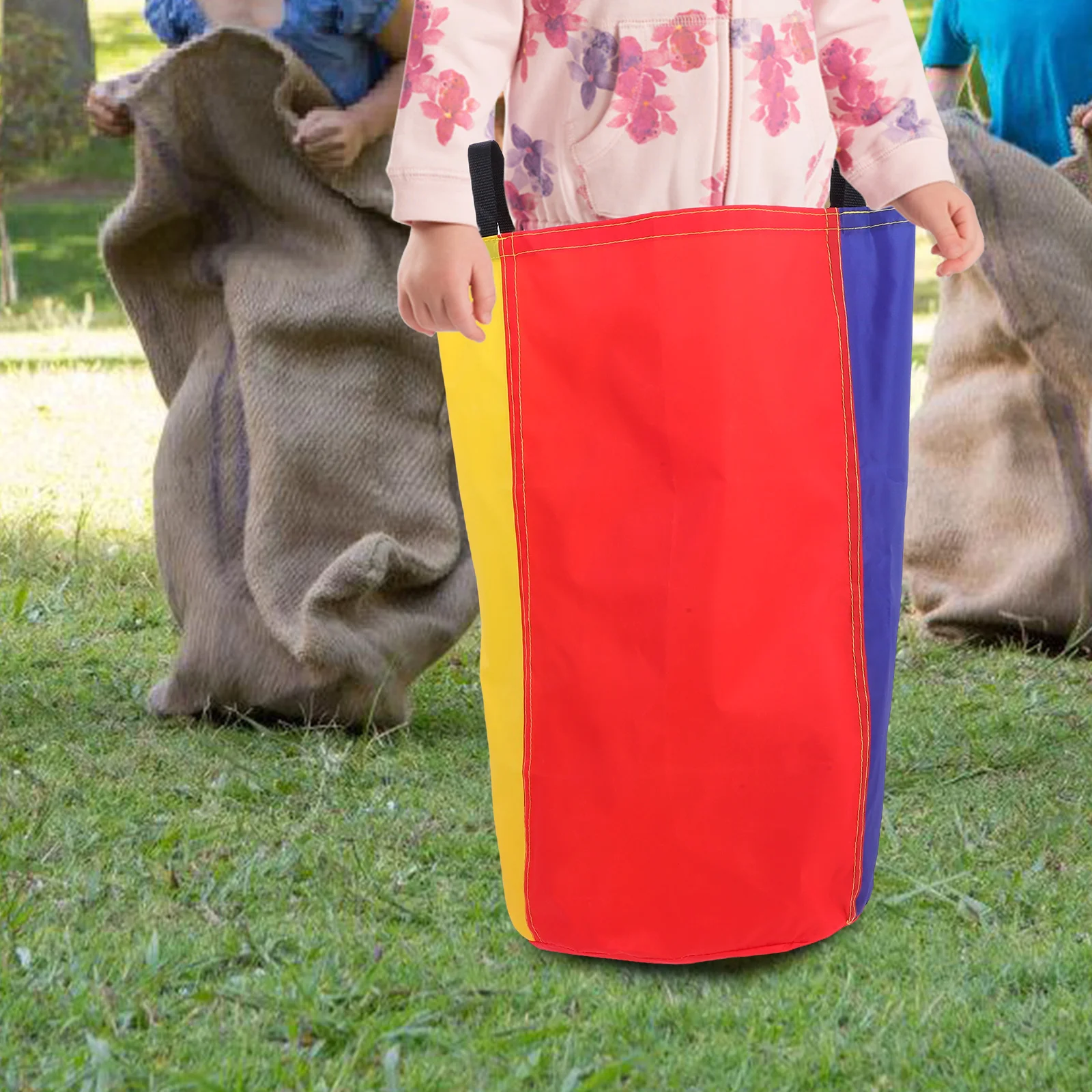 

6 Pcs Jumping Bag Race Sack Party Game Parent-child Bags Outdoor Lawn Entertainment Tools Cloth Colorful Fabric