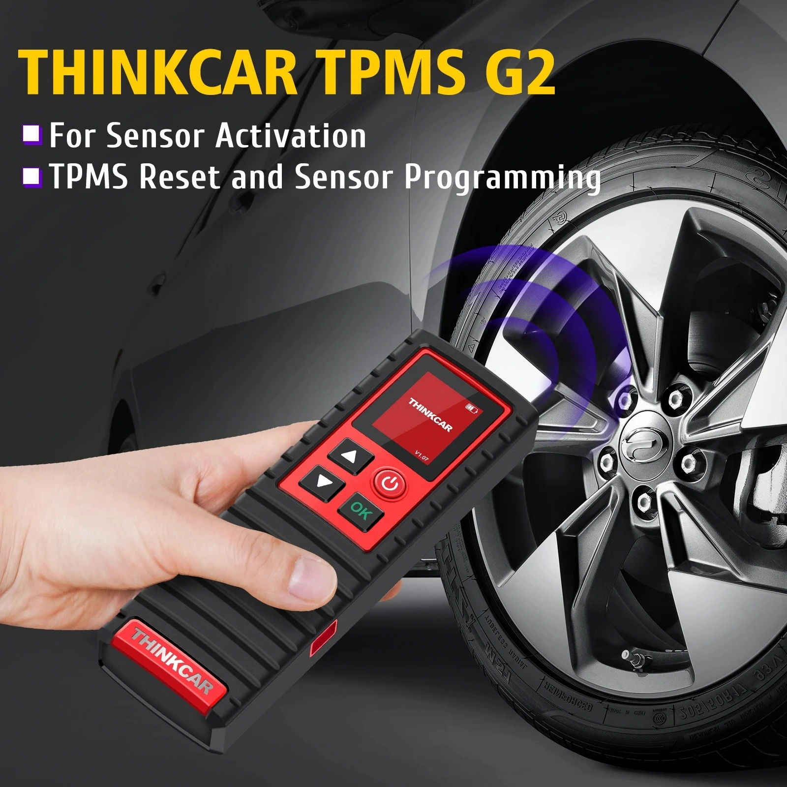 Original THINKTPMS G2 ThinktpmsG2 Car Tire Pressure Diagnostic Tool TPMS Sensor Universal Activation Programming Learning Tool