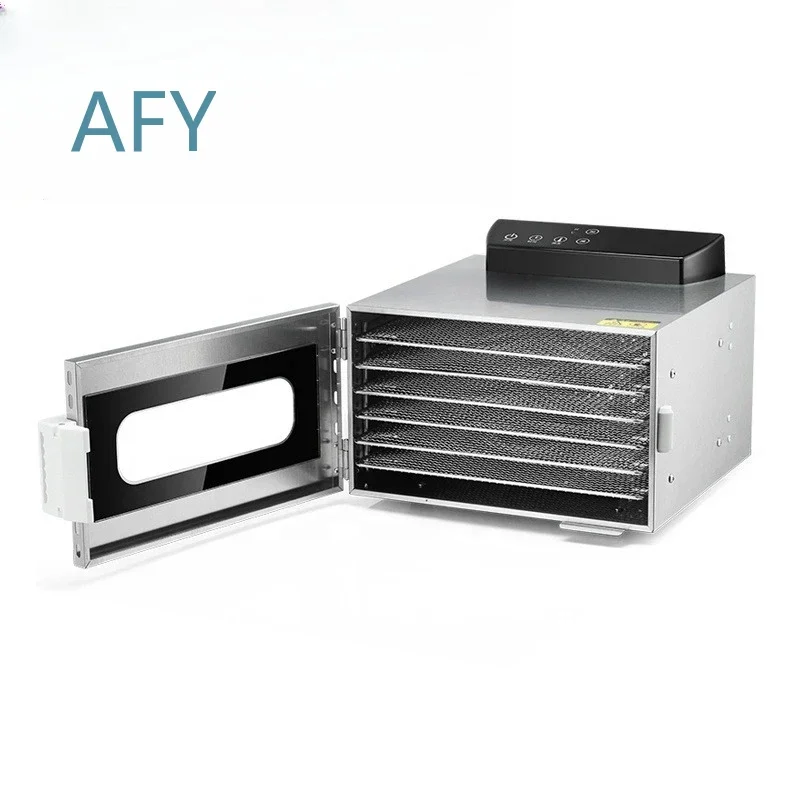 Digital Control 6 Tray Stainless Steel Fruit and Food Dehydrator for Home Kitchen Use Food Drying Machine for Healthy Snacks