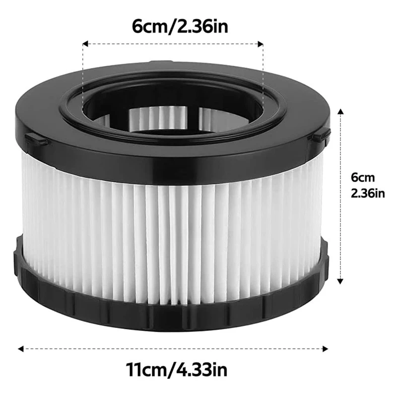 ABPQ-DC5151H Filtro HEPA compatibile per DEWALT DC5151H DC515 DCV517 DCV517B Aspirapolvere asciutto e bagnato, con filtro a manicotto in schiuma