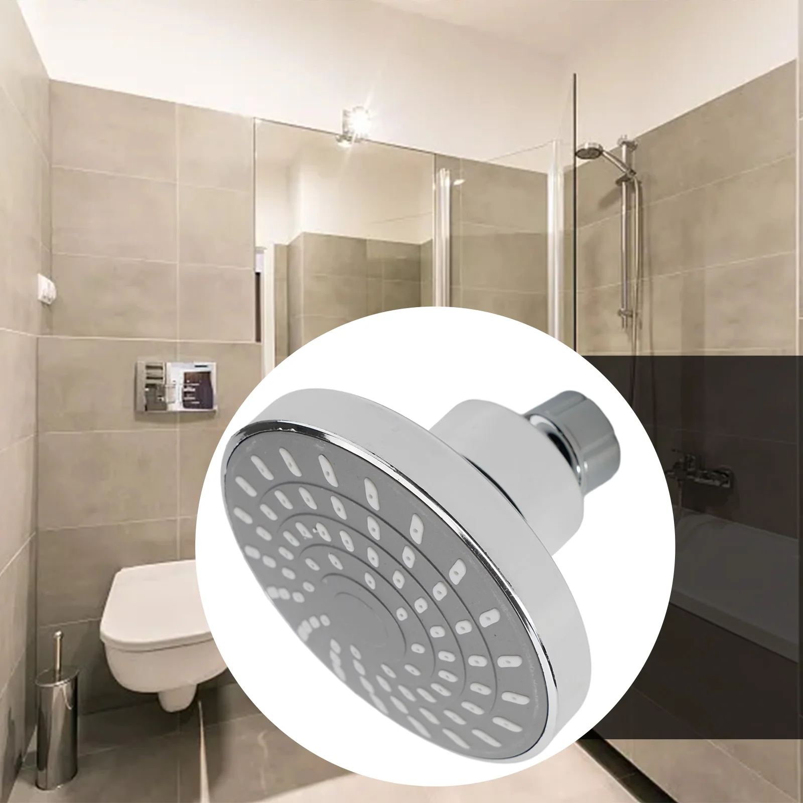Shower Head Sprayer Adjustable Rainfall Wall-Mounted Bathroom Fixture Faucet Boosting Showerhead Dormitory Bathing Top Nozzle