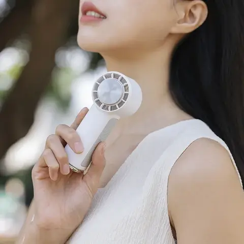 야외 캠핑용 USB 충전식 핸드 선풍기, 미니 에어컨, 휴대용 에어 쿨러, 2000mAh