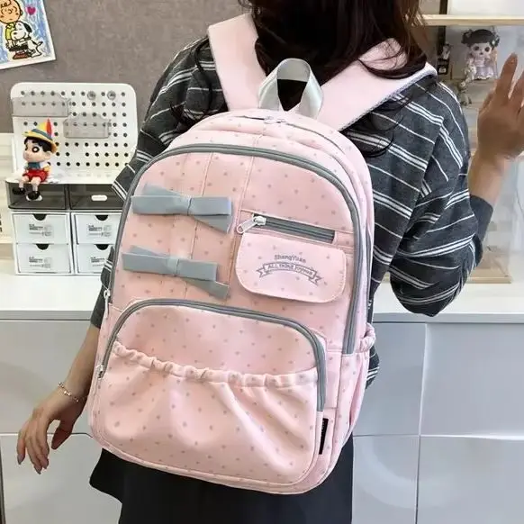 

2026 Fashion Canvas Backpack Anti Theft Shoulder Bags Large Capacity School Bag For Teenager Girls Daily Travel Female Backpack