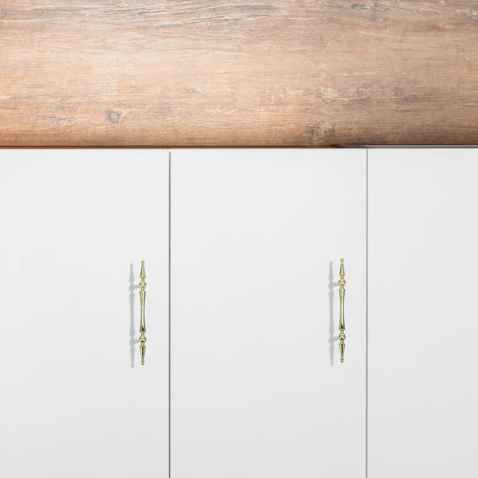 

2Pcs Gold Cabinet Pulls 96mm Hole Spacing French Inspired Design Luxurious Durable Metal Handles for Furniture Decor