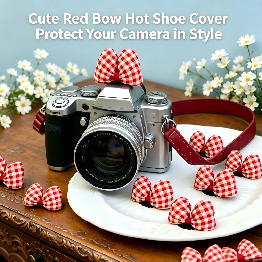 Cute Butterfly Knot Hot Shoe Cover for Leica Q2 Fuji X100V X-T5 Sony ZV-1 Canon EOS R5 Nikon Z5 Camera Accessories