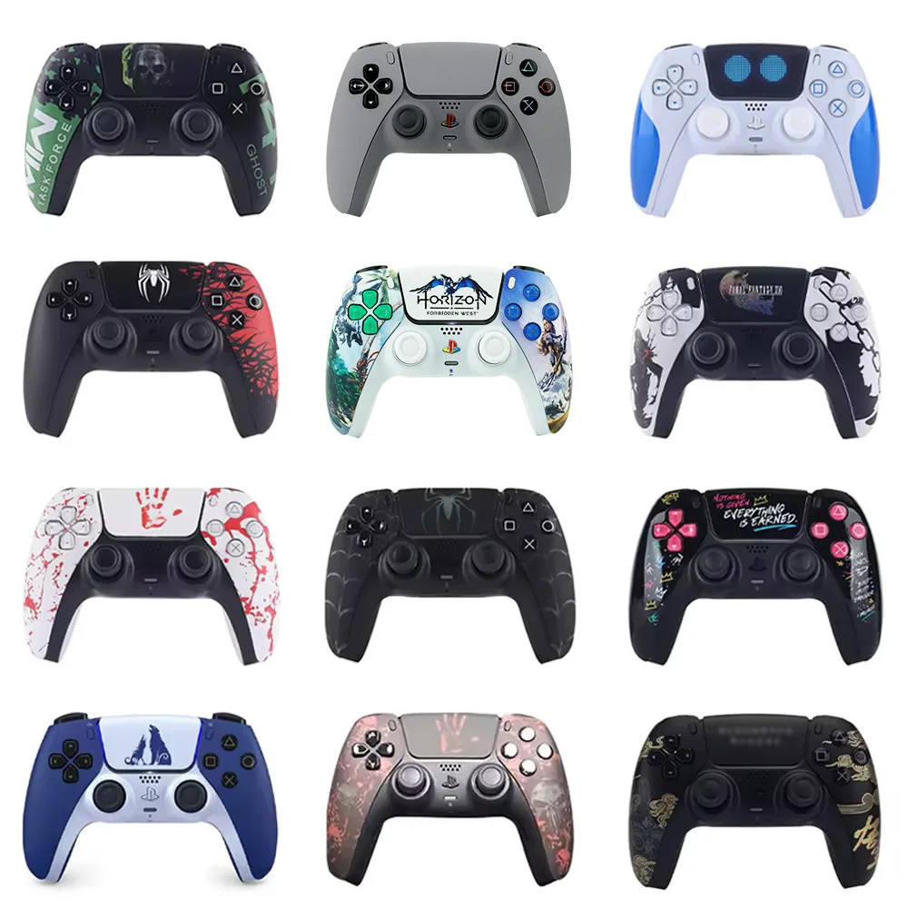 PS5 컨트롤러 교체용 Limited God of War 전면 후면 쉘 썸스틱 조이스틱 터치패드 DBM 010 020 030 040 050