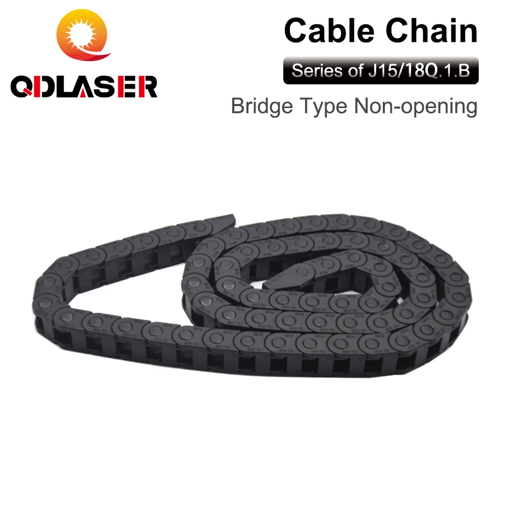 Transmission cable chain 15x20 15x30 18x25 18x37mm Bridge Type Non-Opening Plastic Towline Transmission Drag Chain for Machine