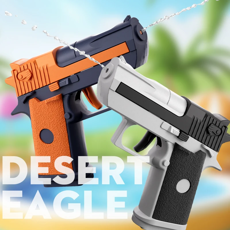 Desert Eagle Pistol Summer Water Gun Toy Non Electric High Pressure 10 Meter Range Retro Color Beach Toys for kid Boys Adult