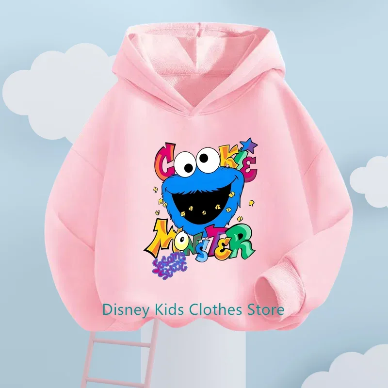 New Sesame Street Hoodie Kids Fashion Children Baby Boys Clothes Sesame Street Sweatshirt Children Tops Girls Clothing Sweater