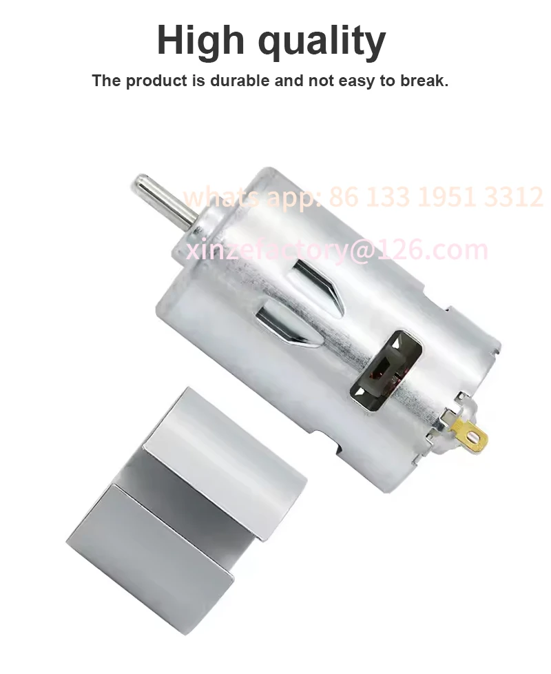 

Customizable 775 795 895 High Torque High Power DC Motor 12V 24V Double Ball Bearing High Speed Motor Power Tools