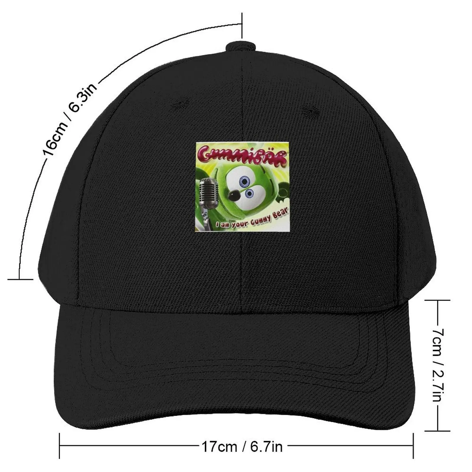 Gummibar i am your gummy bear Baseball Cap custom Hat tea Hat Mens Tennis Women's