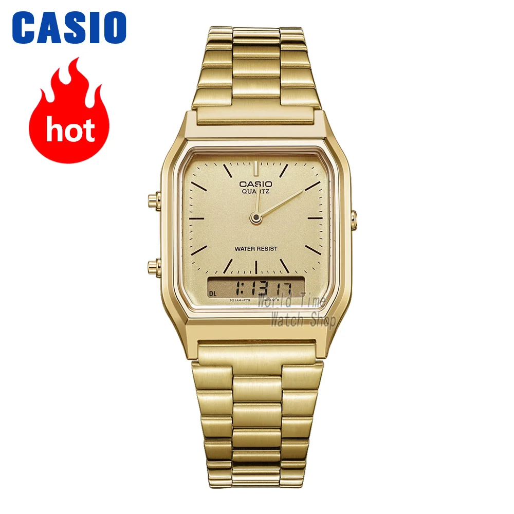 

Casio watch gold watch Waterproof military WristWatch relogio masculino AQ230GA9D/B