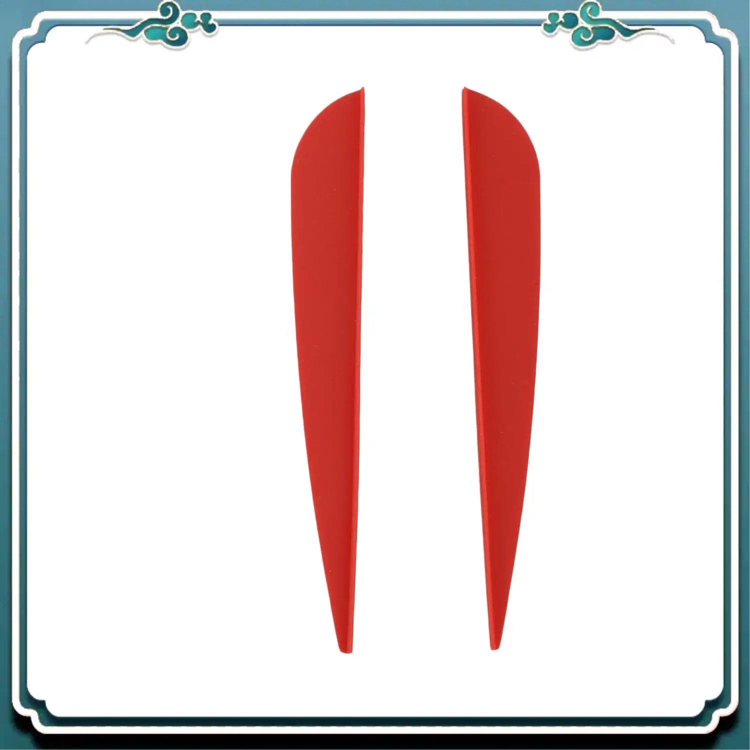

Reliable Arrows Vanes 4 Inch Plastic Feather Fletching For DIY Archery Arrows 50 Pack(Black) & 50 Pack(Red)