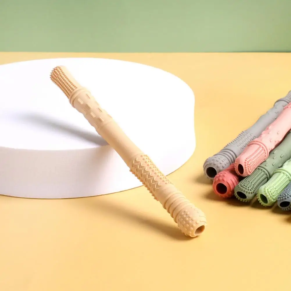 Kids Chewable Stick 4pcs Silicone Chew Sticks for Special Needs Bpa Free Reusable Oral Motor Toys Stress Relief for Kids