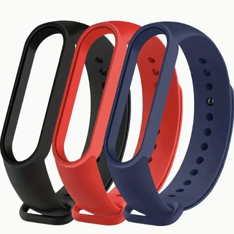 Watch Strap For Xiaomi Mi Band 7 6 5 4 3 Wristband Silicone Bracelet Wrist Straps MiBand 3/4 band5 band6 Smartwatch Accessories