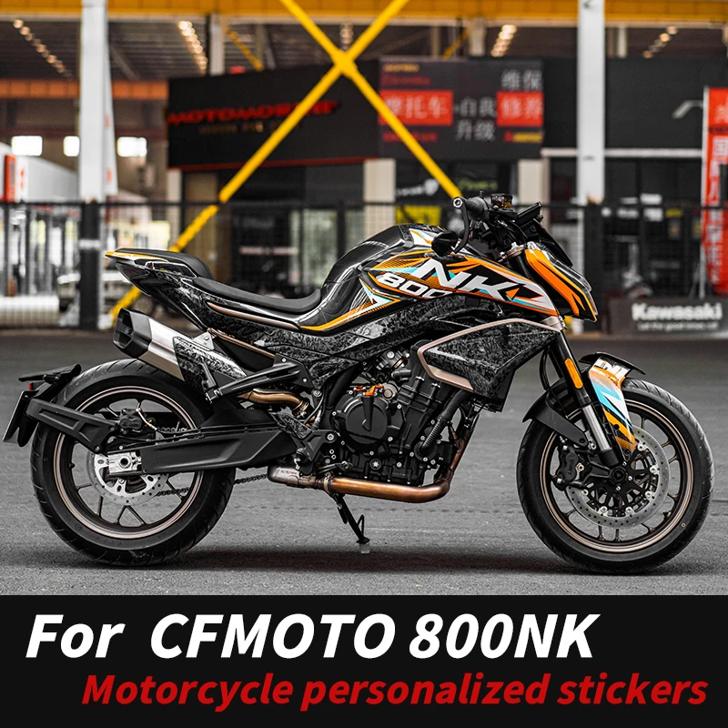 

For 23-25 CFMOTO 800NK Full Body Vinyl Film Bubble-Free Easy-Align Anti-Wear Stylish Decor Moto Mod Accessories