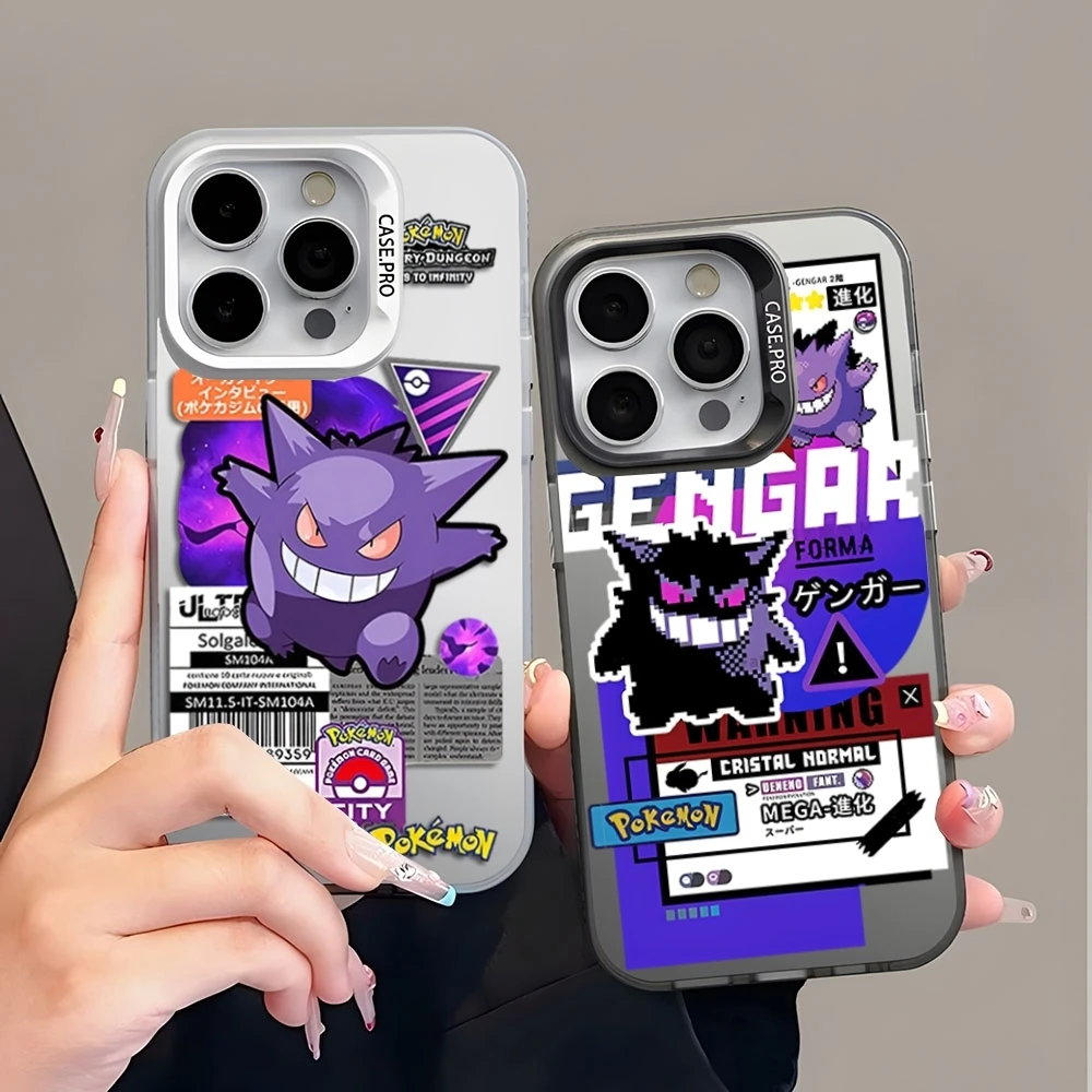 pokemon cartoon Phone Case Black White Cool for IPhone 16 15 14 13 12 Pro Max 11 2024 Fashion couple