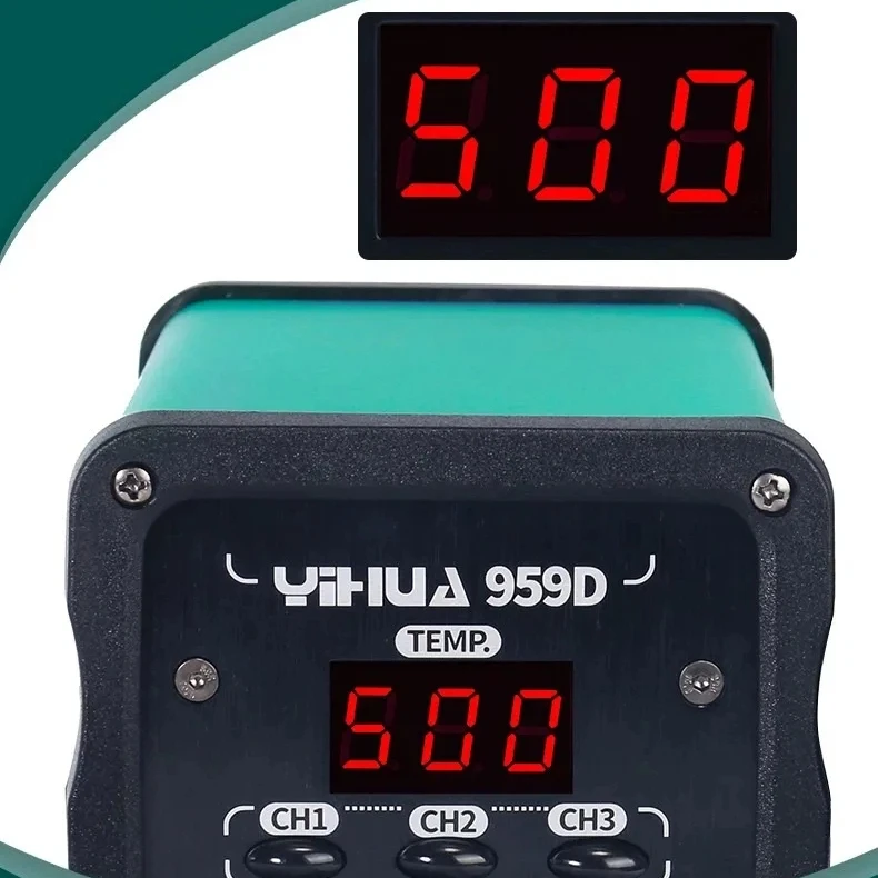 

959D Small Hot Air Gun Welding Table Phone Electronic Maintenance Welding Table Digital Display Constant Temperature Adjustable