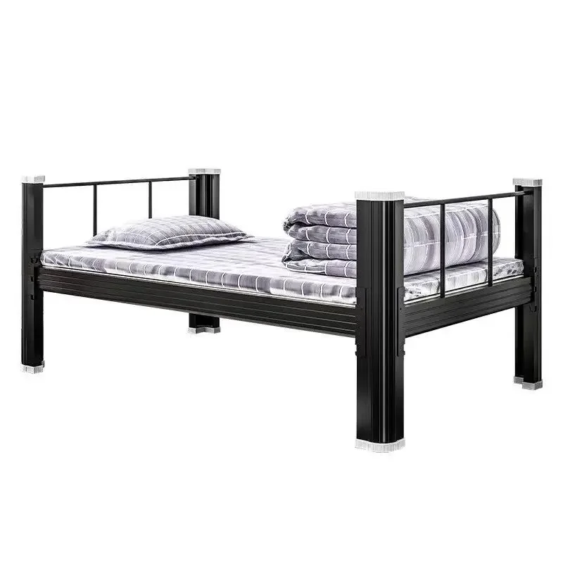 Single bed rental house single layer wrought iron bed student household iron bed