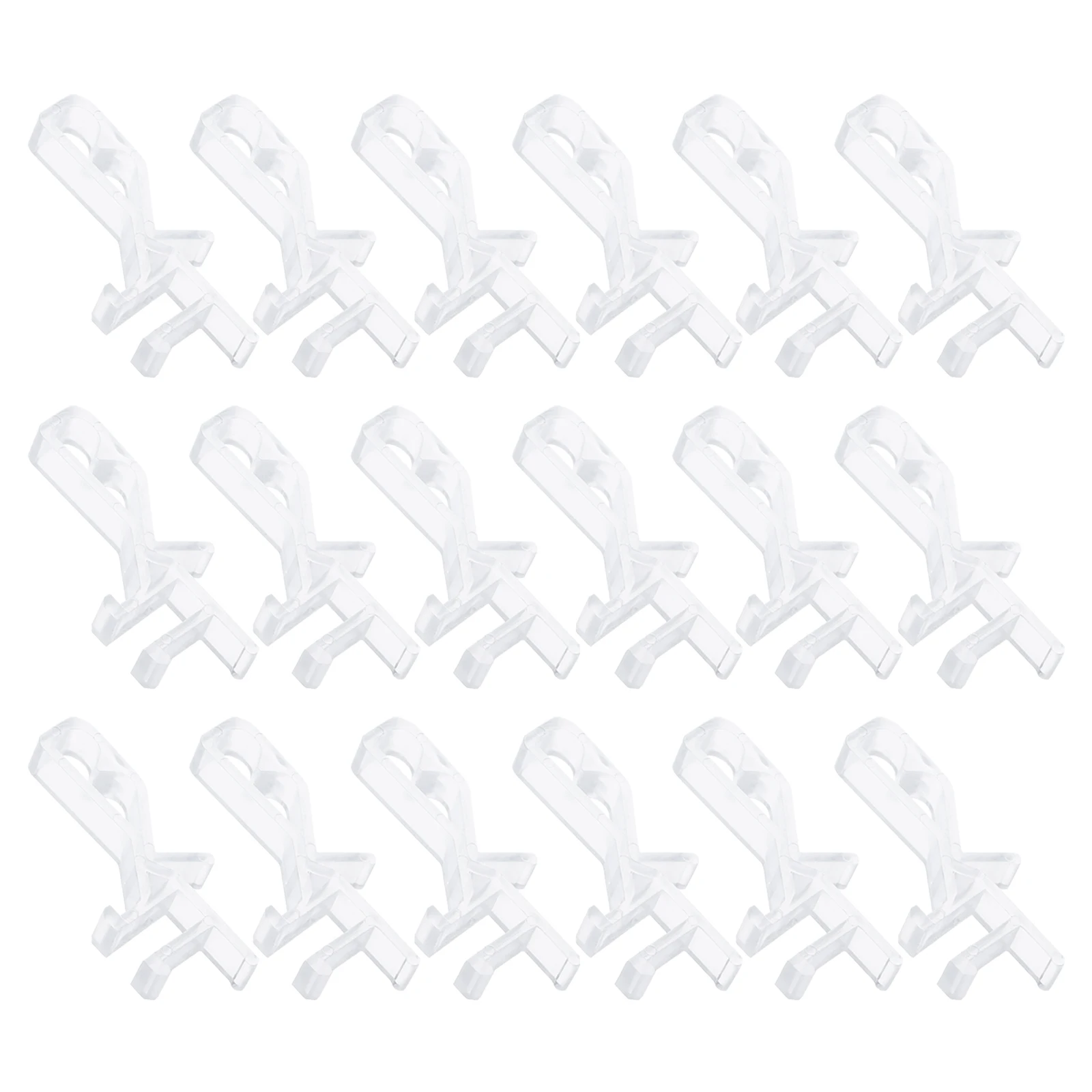 

20 Pcs Blind Clips Transparent Vertical Blinds Replacement Parts Shower Curtain Keeper Pleated Curtain Accessories