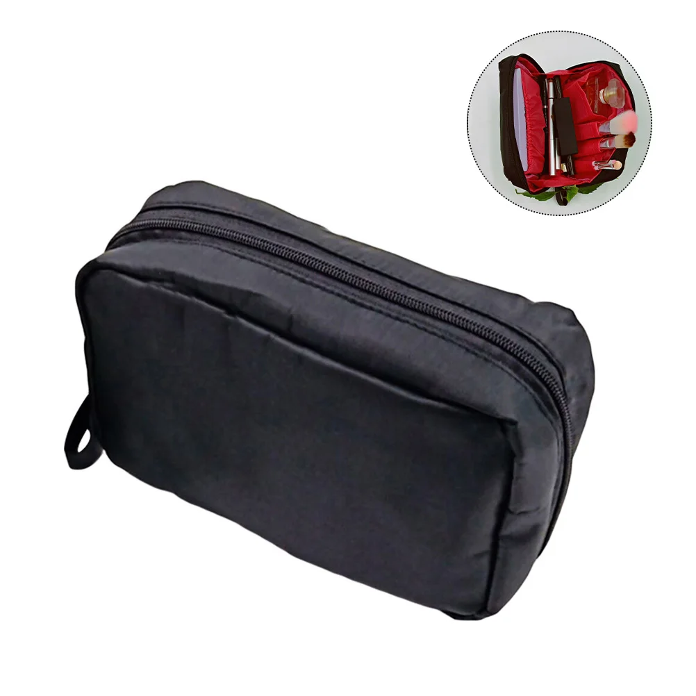 컴팩트 여행 가방 여성용 경량 메이크업 정리함 방수 나일론 세면도구 파우치 휴가 체육관 캠핑용