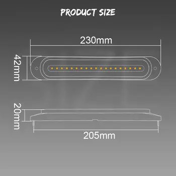 v 1 LED zadní brzdová světla pro přívěs a nákladní automobil LED světlo 12V 24V zadní světla pro automobily směrová světla pro čtyřkolky, SUV, UTV, automatické zadní brzdové světlo DRL 10 nejlepší prodej Zadní světlo Toyota Crown - №6