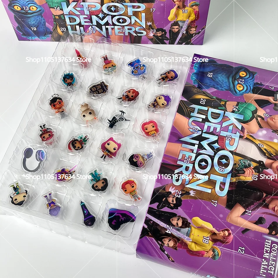 Nouveau chasseur de démons en acrylique, ornement d'arbre de noël, boîte aveugle de l'avent de Style Kpop, décor de vacances gothique mignon pour adolescents et femmes, cadeau