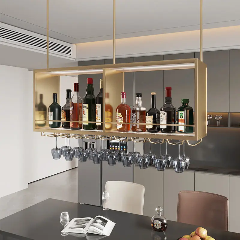 

Wine rack hanger Bar counter hanger hanging stainless steel multi-functional hanging Cup Lighting display