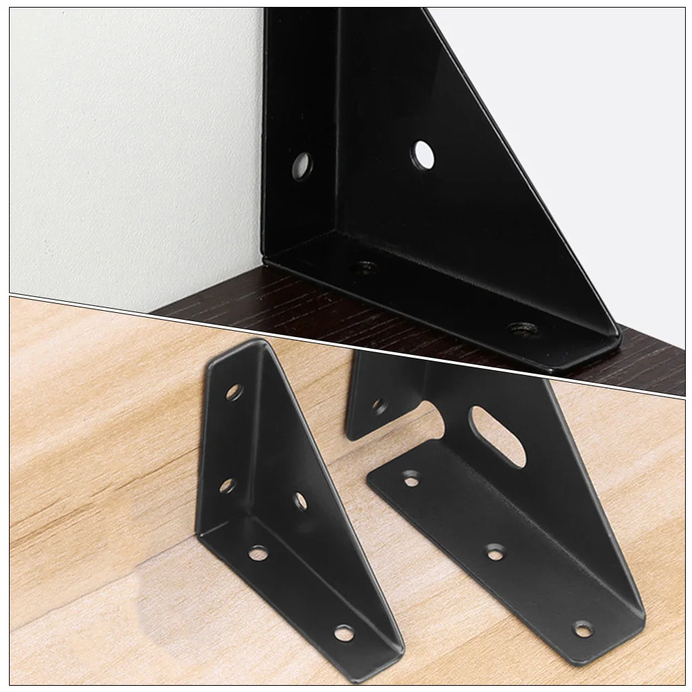 

4pcs Triangle Corner Braces Shelf Furniture Support For Wood Table Cabinet Angle Bracket Corner Connector Detachable Joint