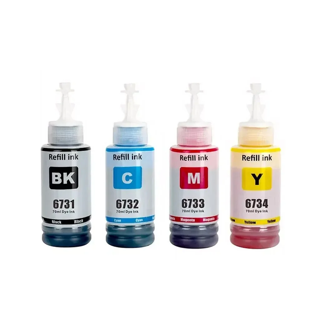 673 T673 T6731 Refill Ink Premium Compatible Color Bulk Water Based Bottle  for Epson L800 L805 L1800 Printer