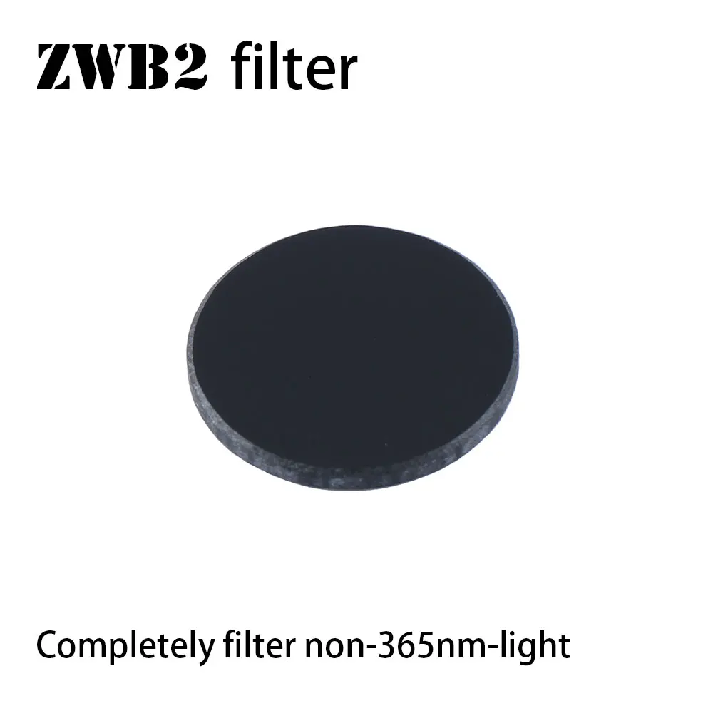 Filtr konwoju ZWB2 do S2 S2 + średnica latarki 20.5mm filtr światła widzialnego grubość 2mm nadaje się do 365nm UV