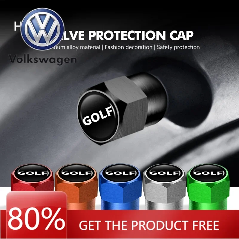 

For VW Volkswagen Jetta MK5 Golf 4pcs Car Wheel Tire Valve Tyre Caps Universal Auto Accessories For Volkswagen VW Golf Jetta Pas