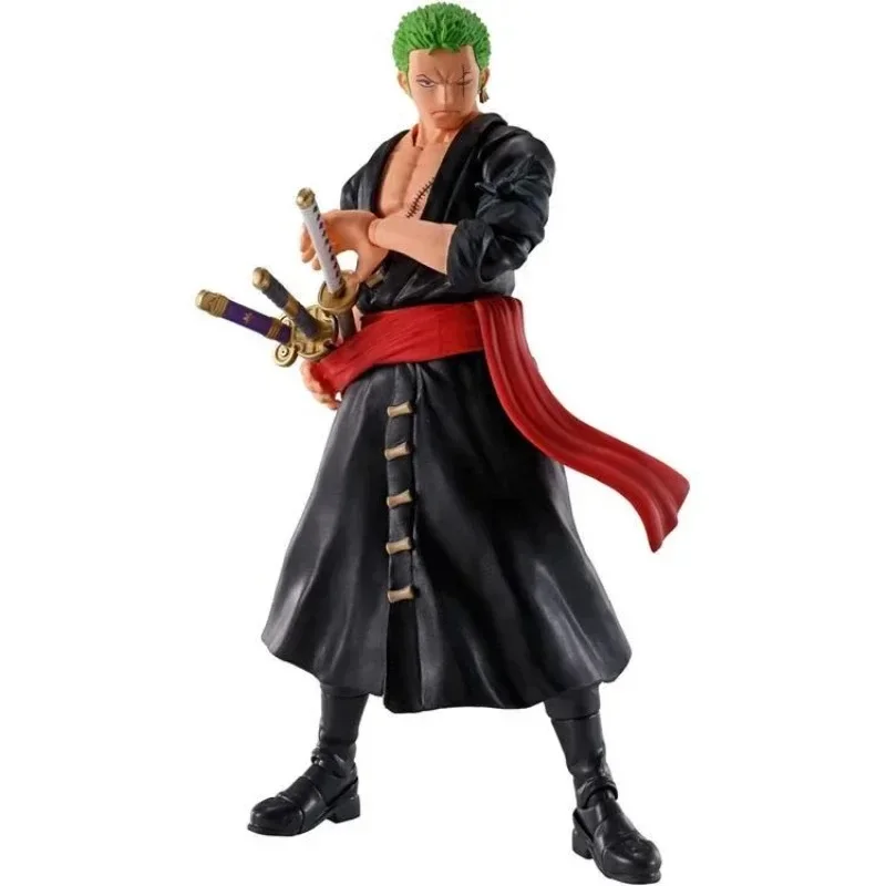 In Stock Bandai Original S.H.Figuarts SHF One Piece Zoro The Raid on Onigashima Anime Action Figures Collectible Model Toys Gift