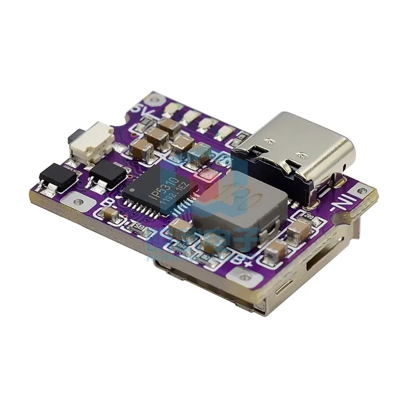 Mini Module de charge type-c 3A, carte de chargement de téléphone Portable, Circuit intégré de décharge 5V à 4.2V, Base de batterie externe Portable