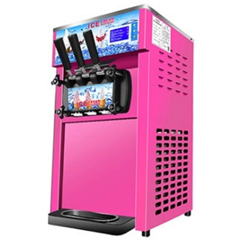 ZM-168 Three flavors desktop ice cream machine commercial soft ice cream machine small three-color ice cream machine