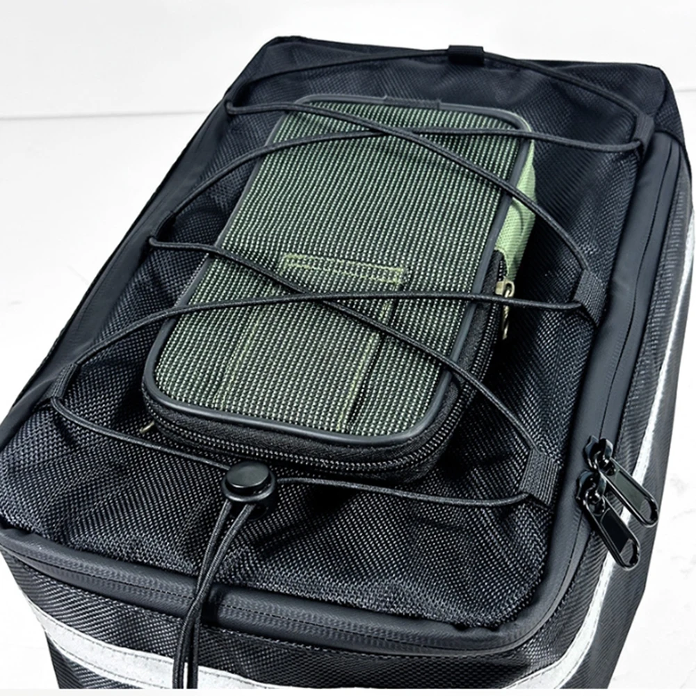 1PCS Fahrrad-Hinten Tasche Wasserdicht Fahrrad Rack Tasche Für Ebikes-Fahrräder Mit Seitentaschen Top Bungee Reflektierende akzente
